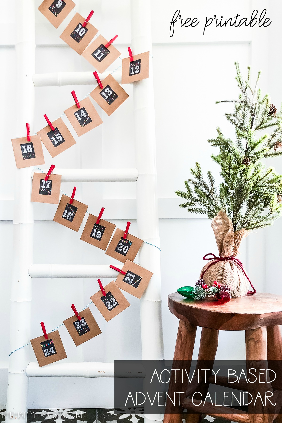 free printable activity based advent calendar | the happy housie